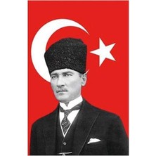 Buket Atatürklü Bayrak 70 x 105 cm