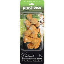 Prochoice Natural Chicken Knotted Bones, Tavuk Etli Düğümlü Köpek Ödül Kemiği 7 Parça