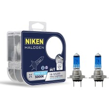 Niken 12V H7 55W Beyaz Işık Ampul 5000K (2 Adet)