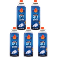 Golf Gaz Kartuşu, 227 Gr, 5 Adet, Metal, Bütan ve Propan Gazı, Kartuş
