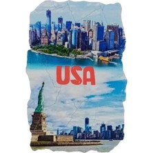 Amerika Birleşik Devletleri Temalı Fresco Magnet