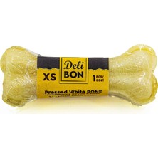 Doggie Delibon 7cm Gerçek Deriden Pres Kemik, 7 CMX1PCS., Beyaz