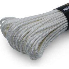 Mg Ropes Bileklik ve Outdoor Polyester Paracord Ip 4 mm 30 Metre Beyaz