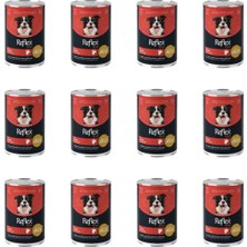 Reflex Plus Jöle Içinde Et Parçacıklı Kuzu Etli Yetişkin Köpek Konservesi 400 gr (12 Adet)