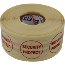 Al Hızlı Al Pp Şeffaf Security Protect Güvenlik Koruma Etiketi 30MM Çap 1000 Adet