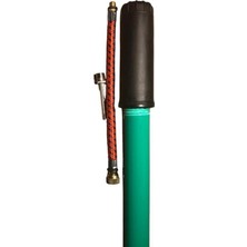 Netodak Top Pompası Bisiklet Pompası Taşınabilir Ince El Pompası 40 cm Metal Yeşil Pompa