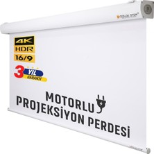 Gölge Stor EN150CM BOY160CM Projeksiyon Perdesi Motorlu Yeni Akıllı Kumaş Blackout-Işık Geçir