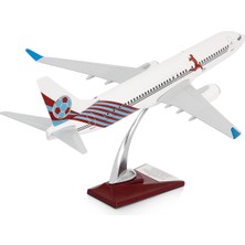 Zek Upp Zekupp - Maket Uçak Boeing 737-800 1/100 - Bordo Mavi Taraftar, Özel Tasarım Model Uçak