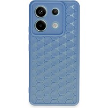 KSB Store Mey Ithalat®   Redmi Note 13 Pro 5g Kılıf Petek Silikon Kapak - Mavi