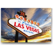 Las Vegas Tabela Tablosu - 75X50CM