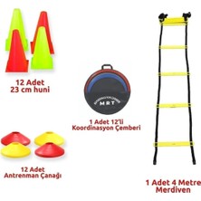 Mrt Futbol Basketbol Antrenman Seti 4m Merdiven Huni Çanak Koordinasyon Çemberi, Standart, Antrema