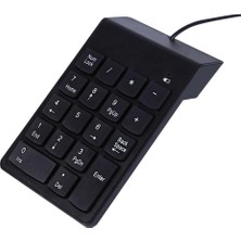 PX-1864 USB 2.0 Siyah Kablolu Numerik Klavye Keypad, USB Sayısal Tuş Takımı, Pc Laptop Notebook