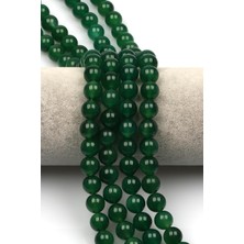 Yeşil Akik Doğal Taş Dizi 10 mm Küre Kesim - DZ-1058