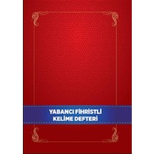 Yabancı Dil Fihristli Kelime Defteri