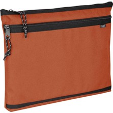 Jacbag Dual Zip Folder -Iki Bölmeli Dosya Çanta A4 (Kiremit)