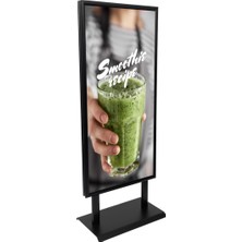 50X100 Siyah Renk Elegante Poster&bilgi Panosu Ayaklı Reklam Panosu