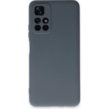 KSB Store Mey Ithalat®   Redmi Note 11T Kılıf Nano Içi Kadife Silikon - Gri
