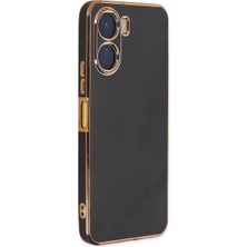 Royaleks Vivo Y16 Kılıf Volet Silikon - Siyah