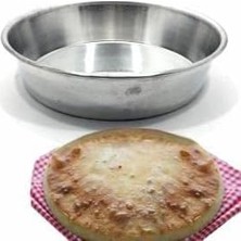 Evde Ekmek Yapmak Için Alüminyum Fırın Tepsisi Ø29CM Derin Alüminyumdan Yemek,fırın Kebabı