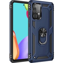 KSB Store Mey Ithalat®  Samsung Galaxy A33 5g Kılıf Sofya Yüzüklü Silikon Kapak - Lacivert