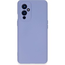 Royaleks One Plus 9 Kılıf Nano Içi Kadife Silikon - Lila
