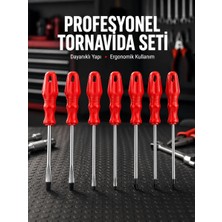 Aesco Profesyonel ve Günlük Kullanıma Uygun 7li Tornavida Seti