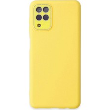 KSB Store Mey Ithalat®  Samsung Galaxy A22 Kılıf Lansman Glass Kapak - Sarı