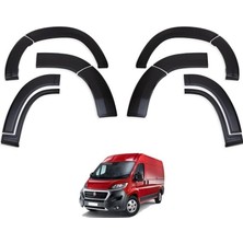 Ferrous Autoaccessories Fiat Ducato ile Uyumlu Çamurluk Koruma Dodik Seti 12 Parça 2015 ve Üstü