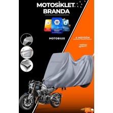 Motobros Motosiklet Branda Cf ile Uyumlu Moto 250 Cl-X (En Kalın) Kumaş Ömürlük Kullanım (Toka