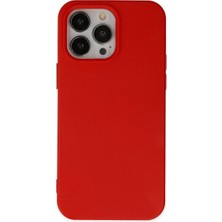 Royaleks Apple Iphone 14 Pro Max Kılıf Nano Içi Kadife Silikon - Kırmızı