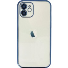 Royaleks Apple Iphone 12 Kılıf Razer Lensli Silikon - Lacivert