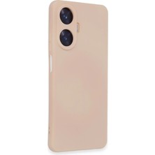 KSB Store Mey Ithalat®  Realme C55 Kılıf Nano Içi Kadife Silikon - Pudra