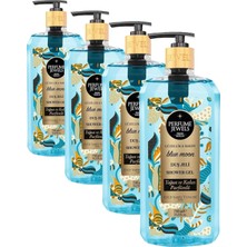 Duş Jeli Blue 750 ml Pet Şişe 4 Paketi