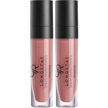 Lipstick No 46 - Bulaşmayan Kalıcı Likit Mat Ruj 2 Paketi