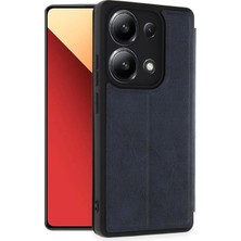 KSB Store Mey Ithalat®   Redmi Note 13 4g Kılıf Flip Cover - Lacivert