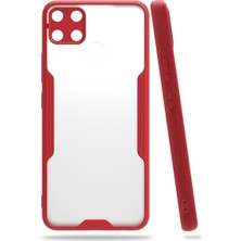 Royaleks Realme C15 Kılıf Platin Silikon - Kırmızı