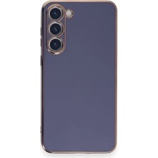 KSB Store Mey Ithalat®  Samsung Galaxy S23 Plus Kılıf Volet Silikon - Mavi