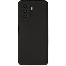 Royaleks Huawei Nova Y70 Kılıf First Silikon - Siyah