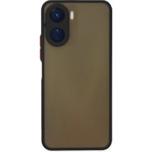 Royaleks Vivo Y16 Kılıf Montreal Silikon Kapak - Siyah