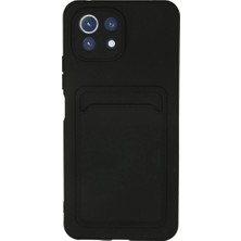 Royaleks Xiaomi Mi 11 Kılıf Kelvin Kartvizitli Silikon - Siyah