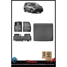 Rizline Toyota Proace City 2026 Katlanabilir Ön Yolcu Koltuğu Bagaj Demirsiz Bagaj Havuzu ve Havuzlu Paspas