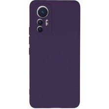 KSB Store Mey Ithalat®   Mi 12 Lite Kılıf Nano Içi Kadife Silikon - Mor