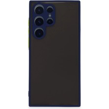 KSB Store Mey Ithalat®  Samsung Galaxy S22 Ultra Kılıf Montreal Silikon Kapak - Lacivert