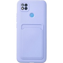 Royaleks Xiaomi Redmi 9c Kılıf Kelvin Kartvizitli Silikon - Lila