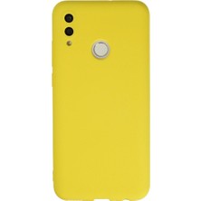 Royaleks Huawei P Smart 2019 Kılıf Nano Içi Kadife Silikon - Sarı