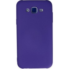 Royaleks Samsung Galaxy J7 Kılıf Nano Içi Kadife Silikon - Mor