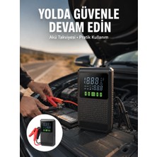 Aesco Şarjlı Araç Akü Takviyeli Hava Pompası Powerbank Özellikli Yeni Nesil