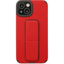 Royaleks Apple Iphone 14 Plus Kılıf Mega Standlı Silikon - Kırmızı