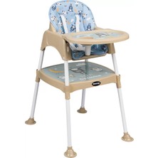 Maxi Taxi Baby Feeding Çalışma Masalı Mama Sandalyesi (Krem Kuzulu)