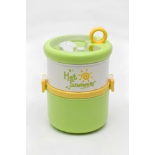 ml 2 Kat Sızdırmaz 304 Paslanmaz Çelik Bento Lunch Box Yeni Nesil Sefer Tası -FFLBOX12167